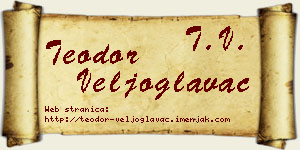 Teodor Veljoglavac vizit kartica